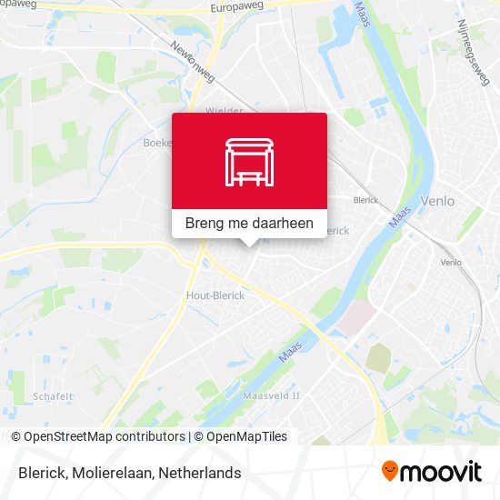 Blerick, Molierelaan kaart