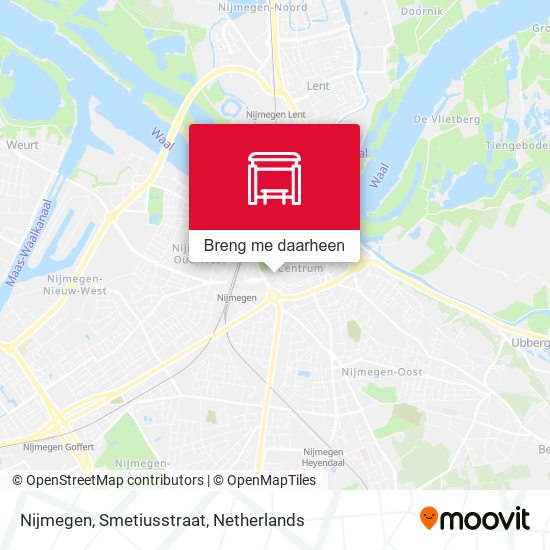 Nijmegen, Smetiusstraat kaart