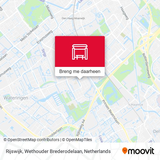 Rijswijk, Wethouder Brederodelaan kaart