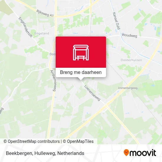 Beekbergen, Hulleweg kaart