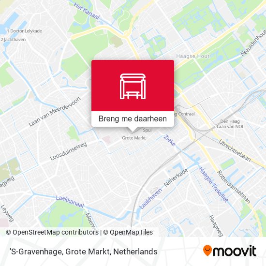 'S-Gravenhage, Grote Markt kaart