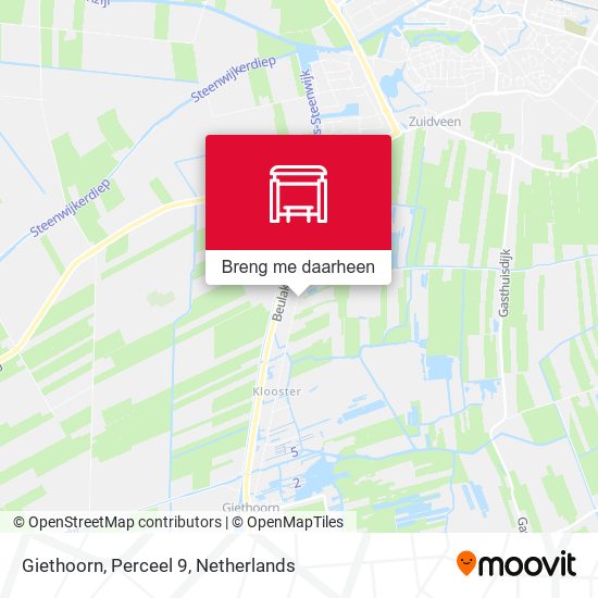 Giethoorn, Perceel 9 kaart