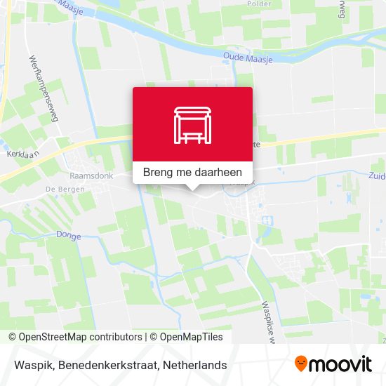 Waspik, Benedenkerkstraat kaart