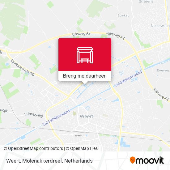 Weert, Molenakkerdreef kaart