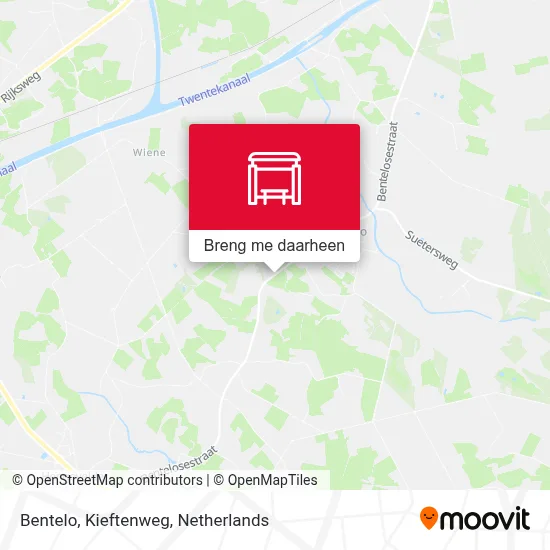 Bentelo, Kieftenweg kaart