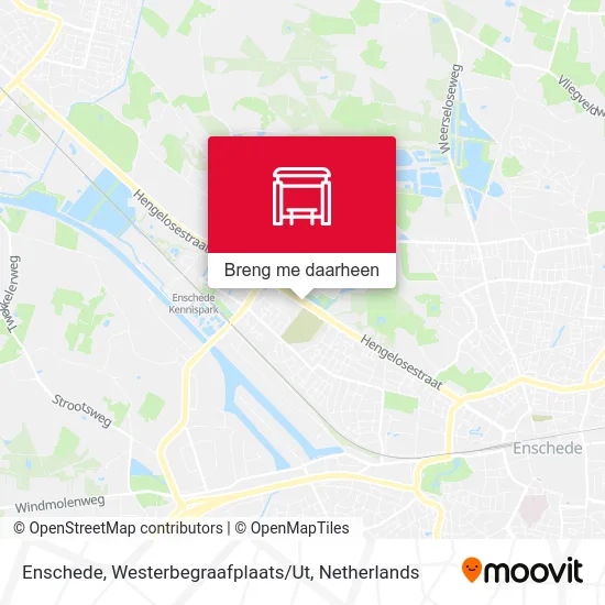 Enschede, Westerbegraafplaats / Ut kaart