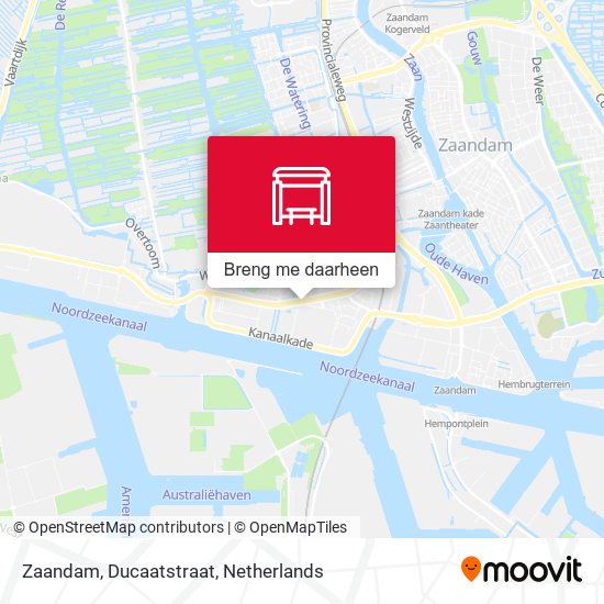 Zaandam, Ducaatstraat kaart