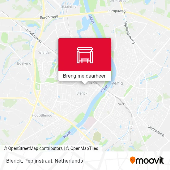 Blerick, Pepijnstraat kaart