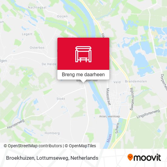 Broekhuizen, Lottumseweg kaart