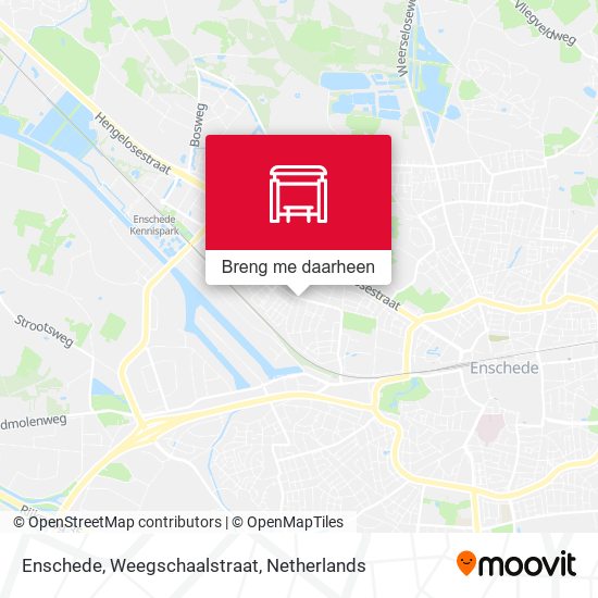 Enschede, Weegschaalstraat kaart