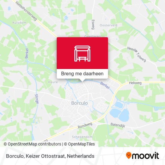 Borculo, Keizer Ottostraat kaart