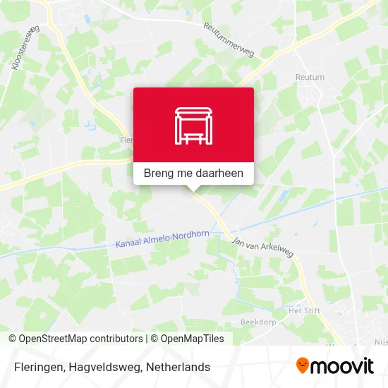 Fleringen, Hagveldsweg kaart