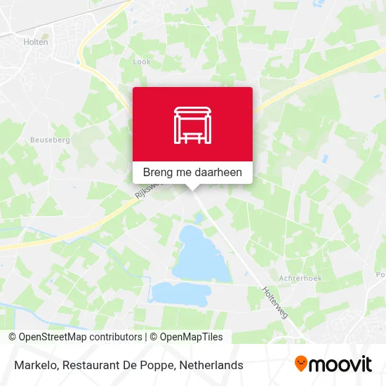 Markelo, Restaurant De Poppe kaart