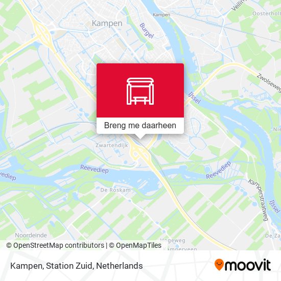 Kampen, Station Zuid kaart