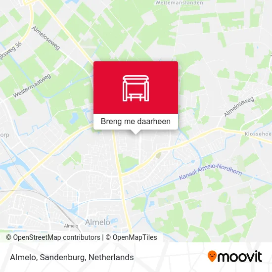 Almelo, Sandenburg kaart