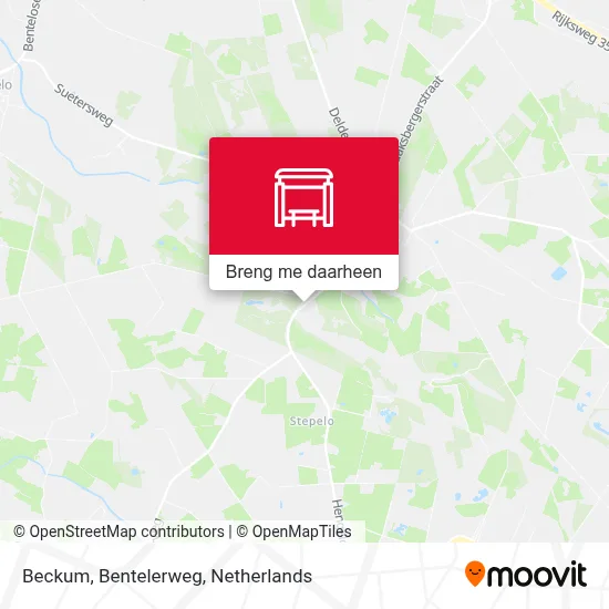 Beckum, Bentelerweg kaart