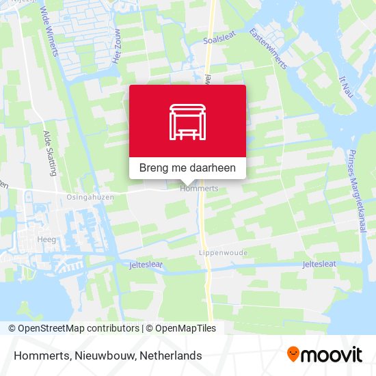 Hommerts, Nieuwbouw kaart