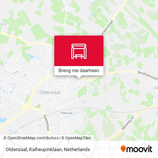 Oldenzaal, Kalheupinklaan kaart