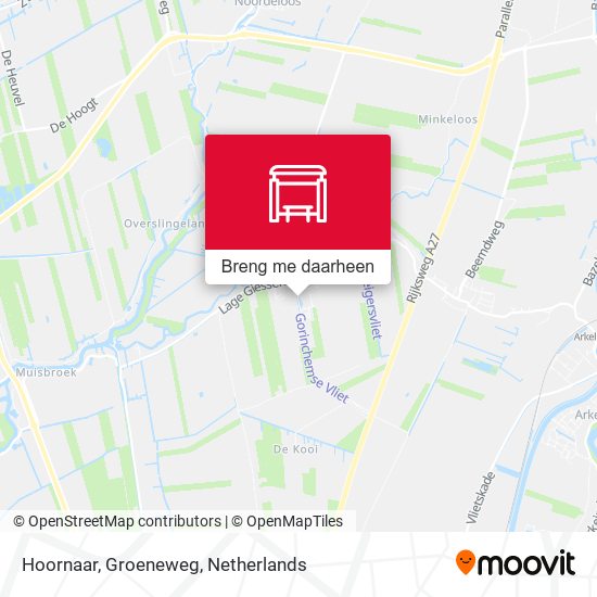 Hoornaar, Groeneweg kaart