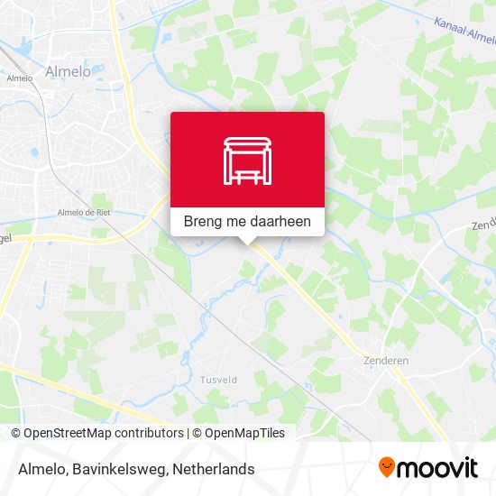 Almelo, Bavinkelsweg kaart