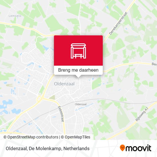 Oldenzaal, De Molenkamp kaart