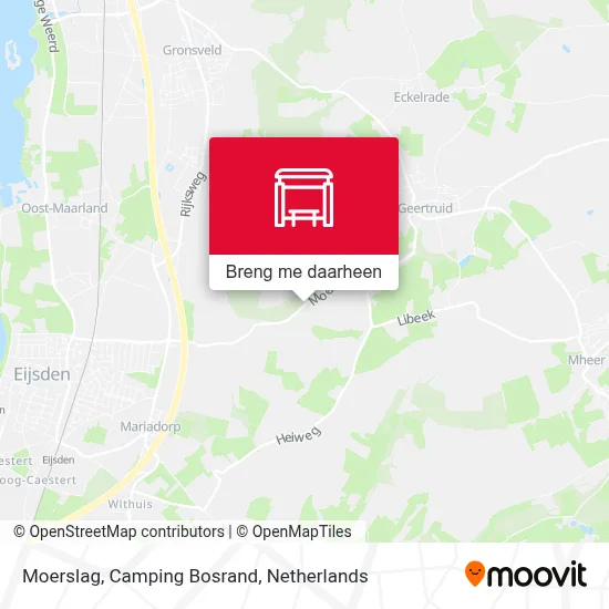 Moerslag, Camping Bosrand kaart