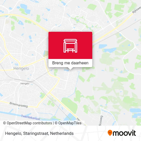 Hengelo, Staringstraat kaart