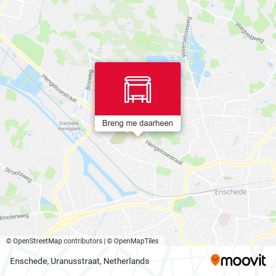 Enschede, Uranusstraat kaart