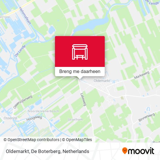 Oldemarkt, De Boterberg kaart