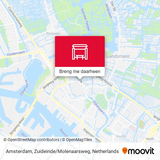 Amsterdam, Zuideinde / Molenaarsweg kaart