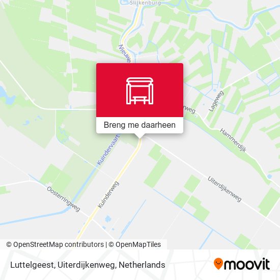 Luttelgeest, Uiterdijkenweg kaart