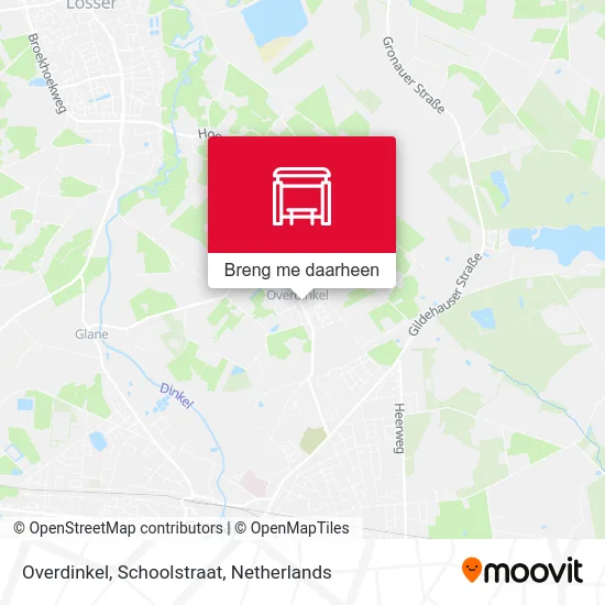 Overdinkel, Schoolstraat kaart