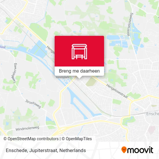 Enschede, Jupiterstraat kaart