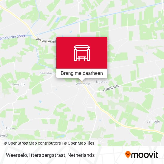Weerselo, Ittersbergstraat kaart