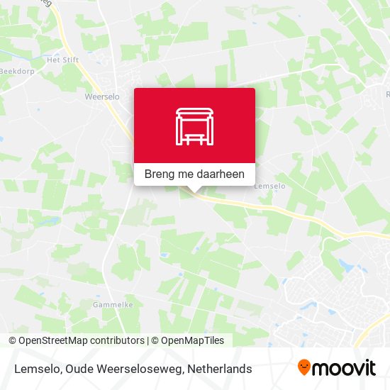 Lemselo, Oude Weerseloseweg kaart