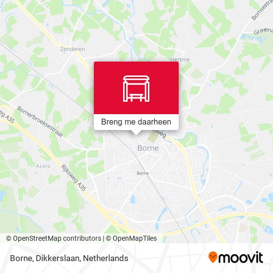 Borne, Dikkerslaan kaart