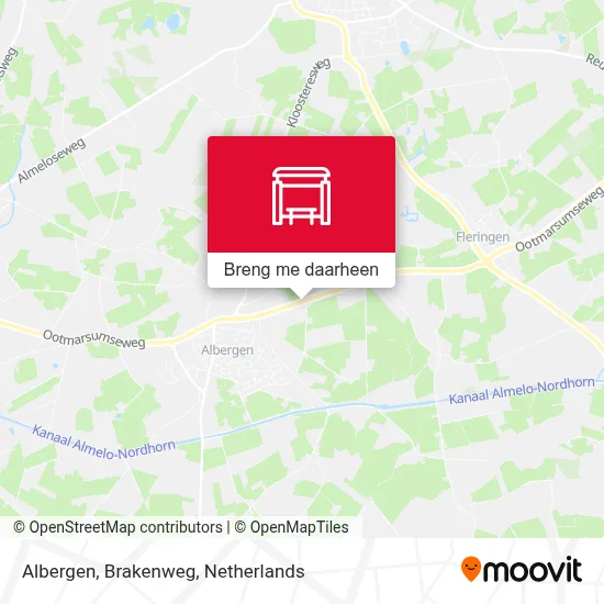 Albergen, Brakenweg kaart