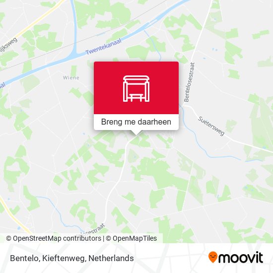 Bentelo, Kieftenweg kaart