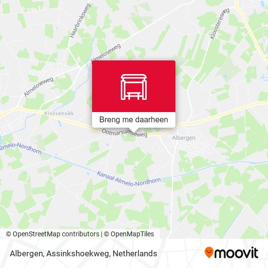 Albergen, Assinkshoekweg kaart