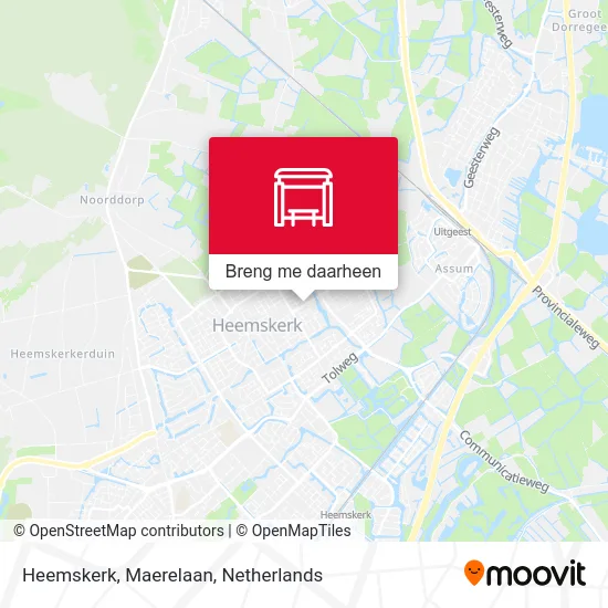 Heemskerk, Maerelaan kaart