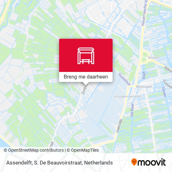 Assendelft, S. De Beauvoirstraat kaart