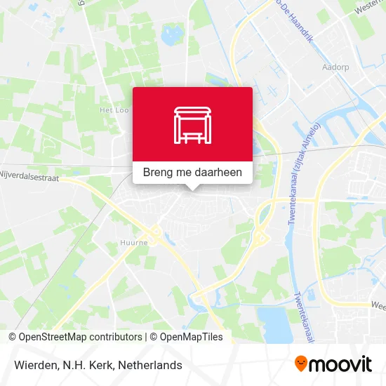 Wierden, N.H. Kerk kaart