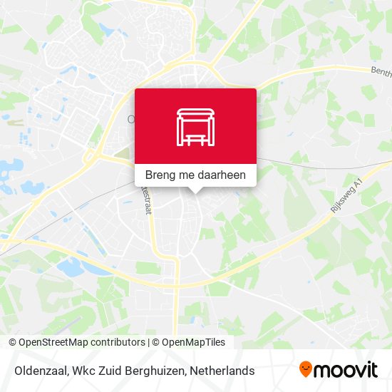 Oldenzaal, Wkc Zuid Berghuizen kaart