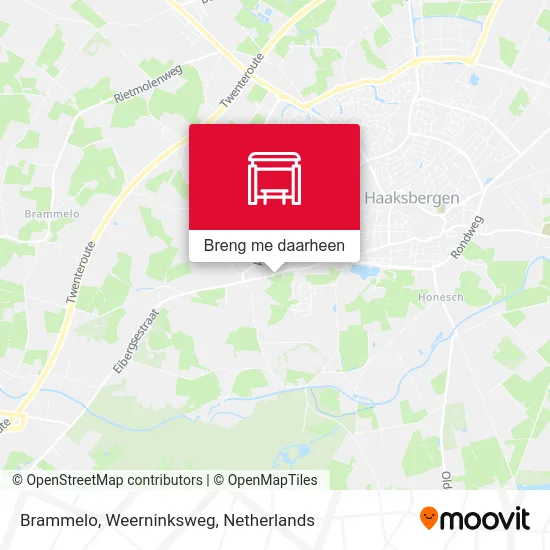 Brammelo, Weerninksweg kaart
