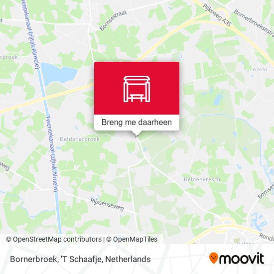 Bornerbroek, 'T Schaafje kaart