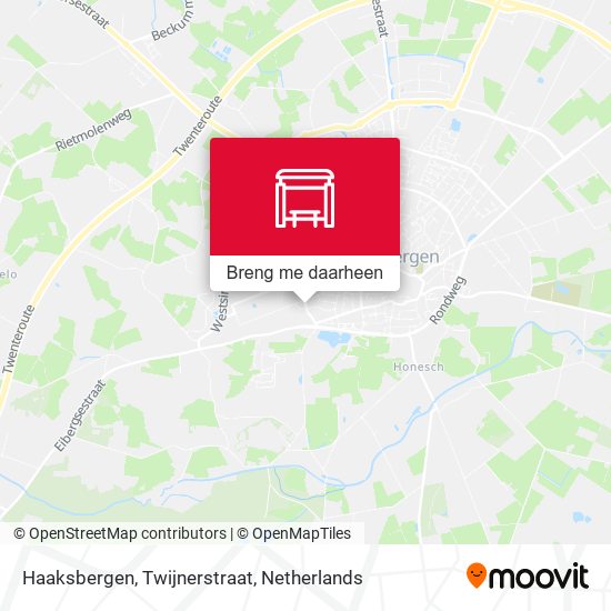 Haaksbergen, Twijnerstraat kaart