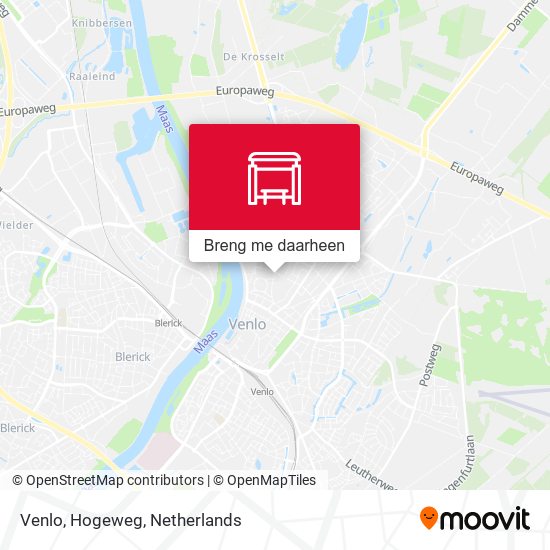 Venlo, Hogeweg kaart