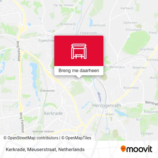 Kerkrade, Meuserstraat kaart