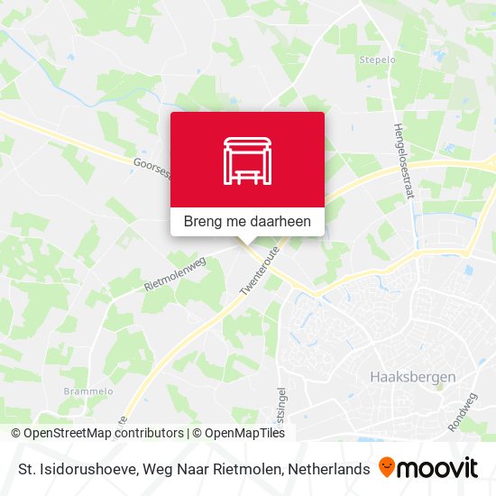 St. Isidorushoeve, Weg Naar Rietmolen kaart