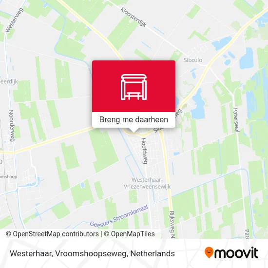 Westerhaar, Vroomshoopseweg kaart
